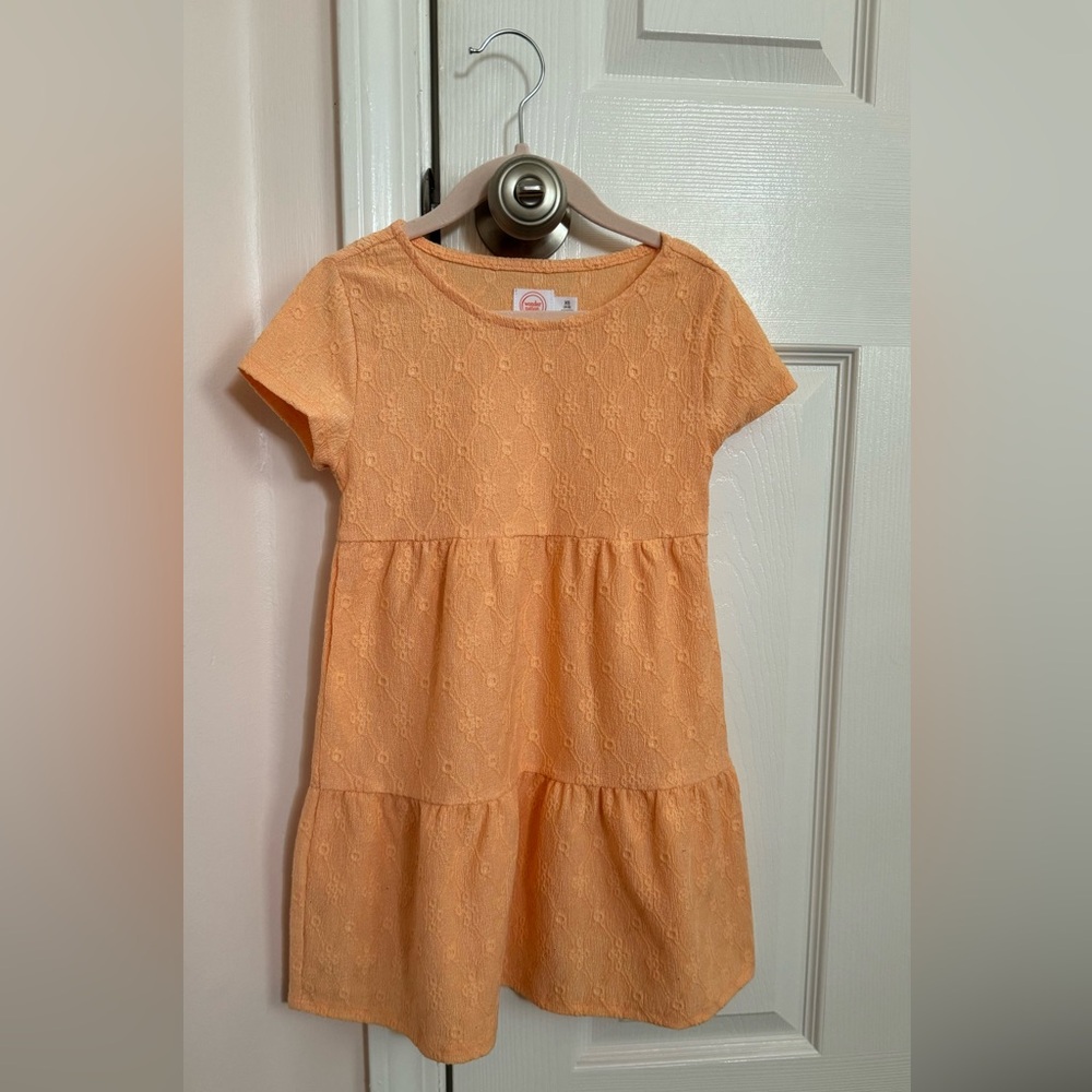 Wonder Nation Girls Dress Apricot Orange Eyelet Holiday Wedding U pick size SX